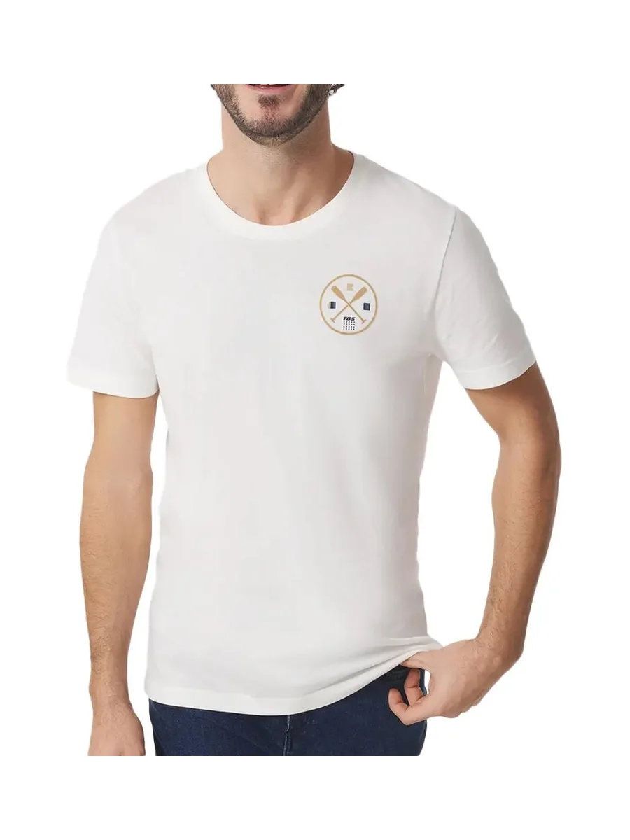 T-Shirt Blanc Homme TBS Arctique rond 2