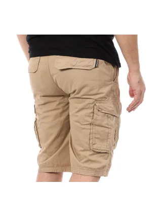 Short Beige Homme Schott Cargo 2