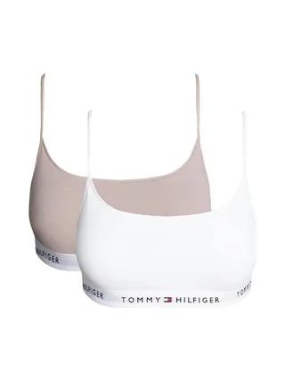 2X Brassières Blanche/Rose Femme Tommy Hilfiger 2 Pack Bralette 1