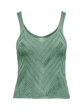 Top Crochet Vert Femme Jdy 15226348 1