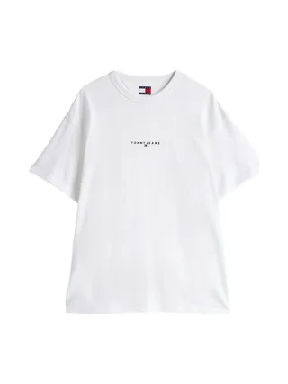 T-Shirt Blanc Homme Tommy Hilfiger Linear0 2