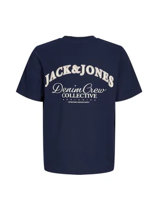 T-Shirt Marine Garçon Jack & Jones Brandes 2