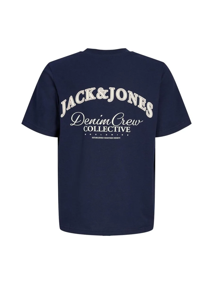 T-Shirt Marine Garçon Jack & Jones Brandes 3