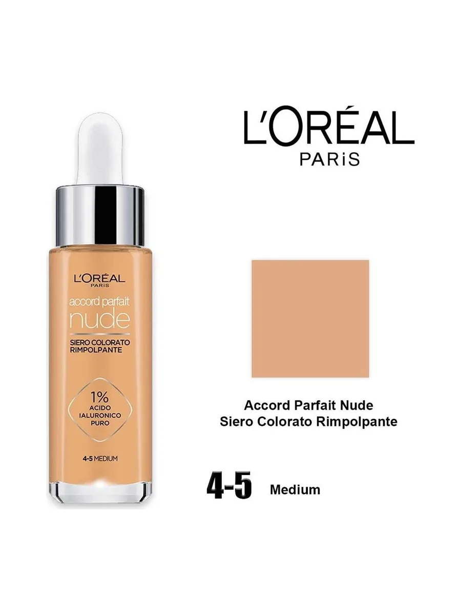 Sérum Teinté Repulpant L'Oréal Paris Accord Parfait Nude 4-5 Medium 3