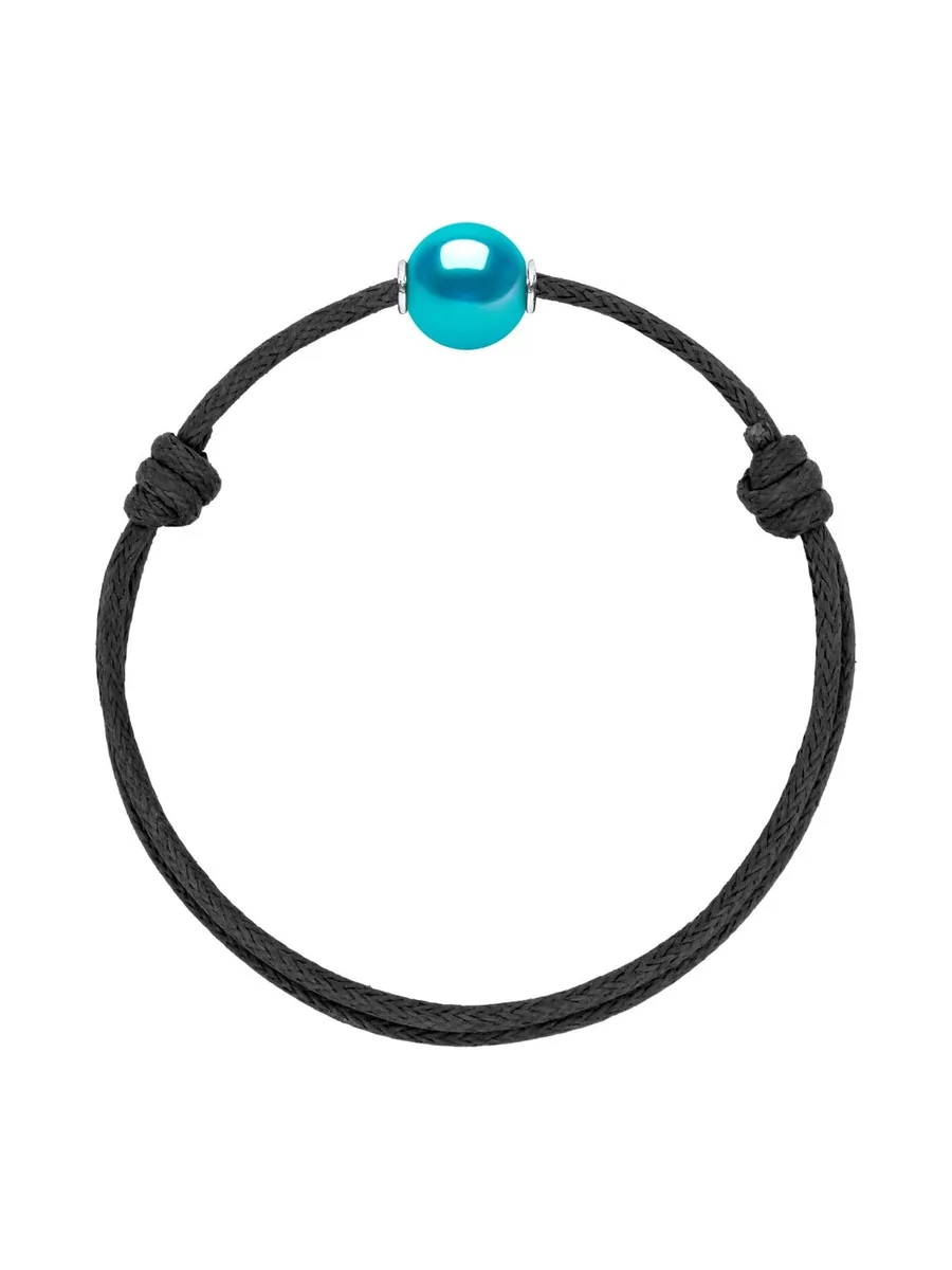 Bracelet Véritable Perle d'Eau Douce Ronde 10-11 mm — Argent 925 Millièmes — 25 cm — Homme 1