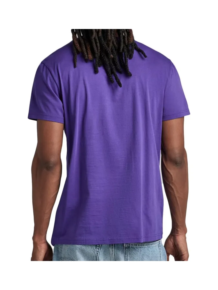 T-shirt Violet Homme G-Star Raw D22776 3