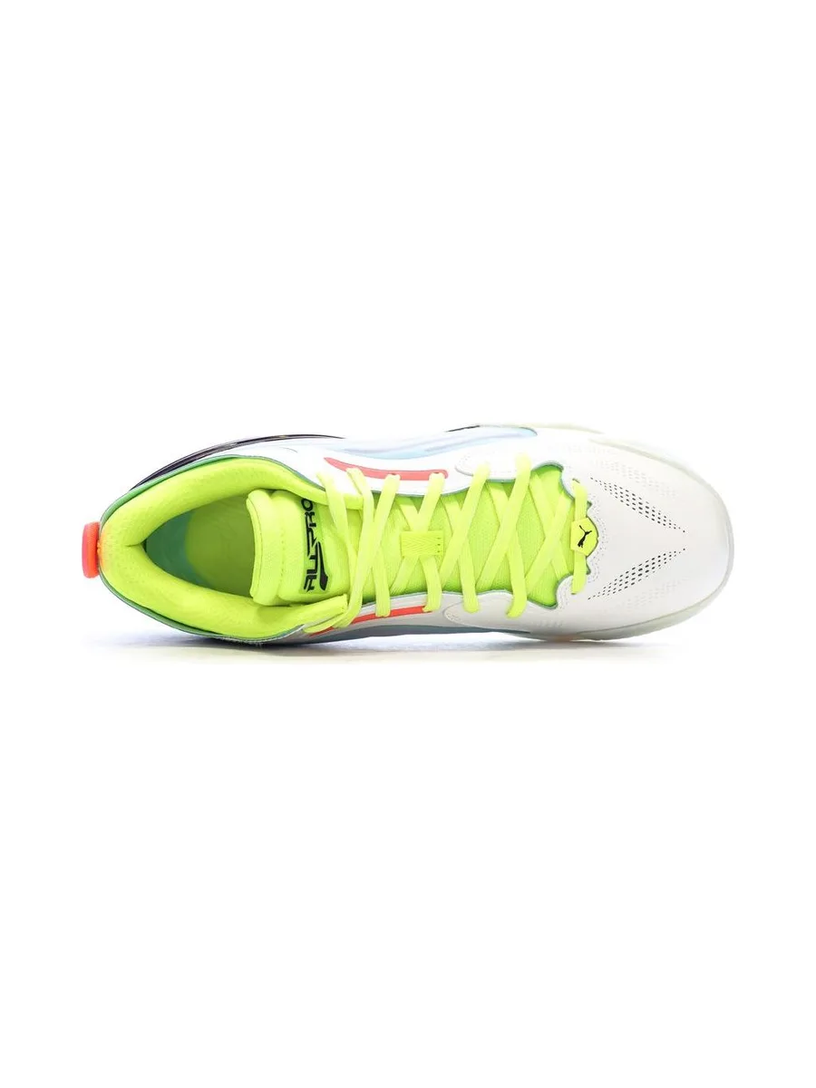 Chaussures de Basketball Blanc/Bleu Homme Puma All-pro Nitro Elite 5