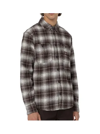 Chemise Marron/Blanc Homme Dickies Evansville 1