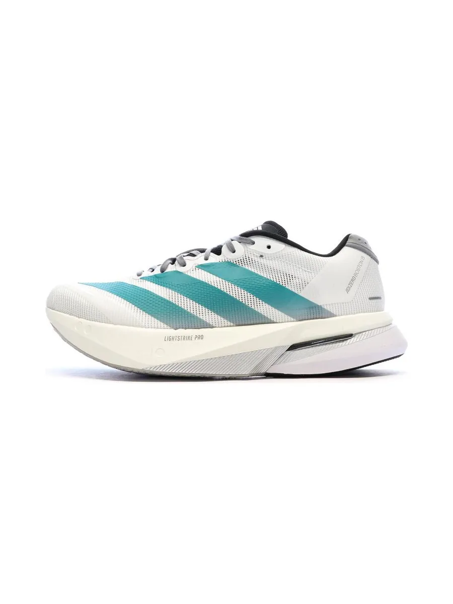 Baskets Blanches/Turquoises Adidas Adizero Boston 13 2