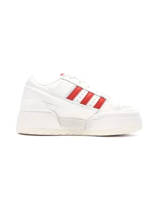 Baskets Blanches/Rouges Femme Adidas Forum Xlg 2