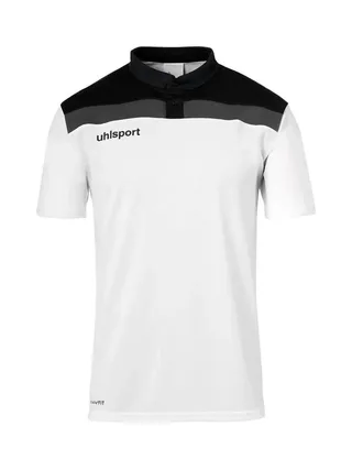 Polo Blanc/Noir Homme UHLSPORT Offense 23 1