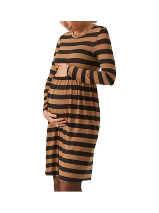Robe Noir/Orange Femme Mamalicious Nellie 1