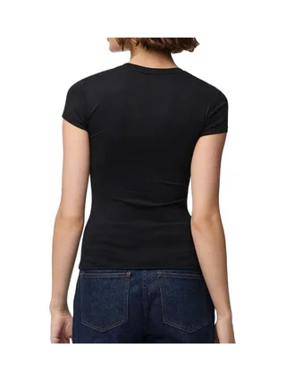 T-Shirt Noir Femme Pieces Fylla 2