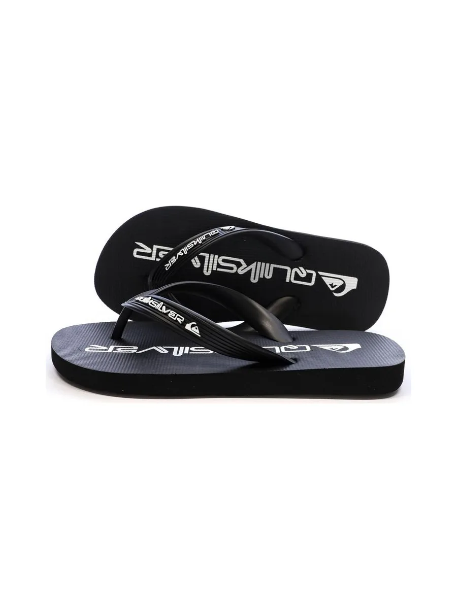 Tongs Noir/Blanc Garçon Quiksilver Java 1