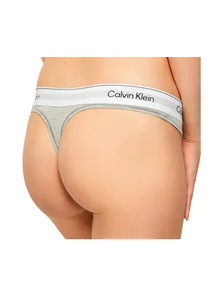 Tanga Gris Femme Calvin Klein Jeans Thong 2