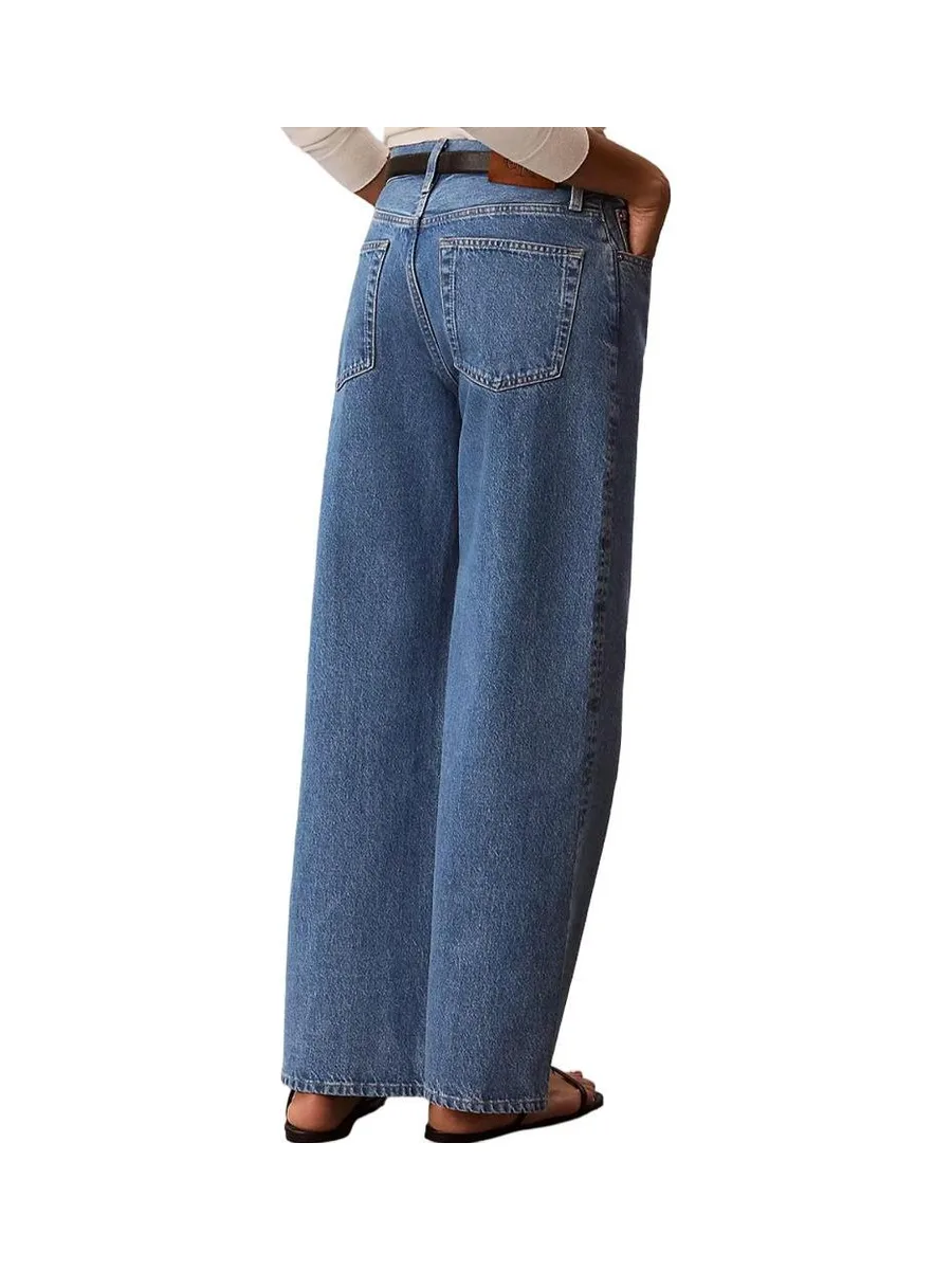Jean Large Bleu Femme Calvin Klein The Wide Radio 3