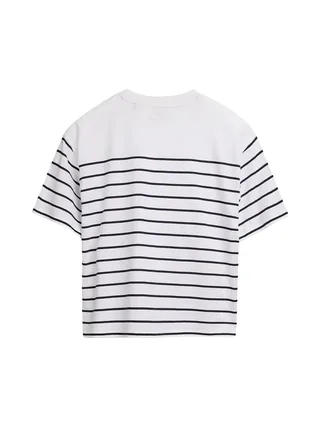T-Shirt Blanc/Noir Femme Teddy Smith Carla 2
