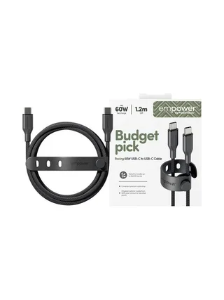 PanzerGlass empower™ by ® Racing 60W USB-C to USB-C Cable | USB 2.0 | 1.2M | Space Black USB cable 2