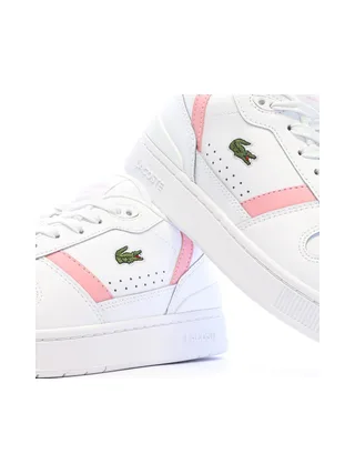 Baskets Blanc/Rose Femme Lacoste T-clip Set 224 7
