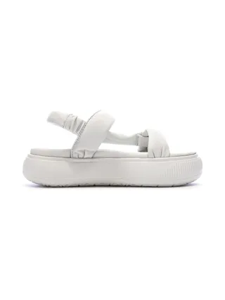 Sandales Blanches Femme Puma Suede Mayu 2