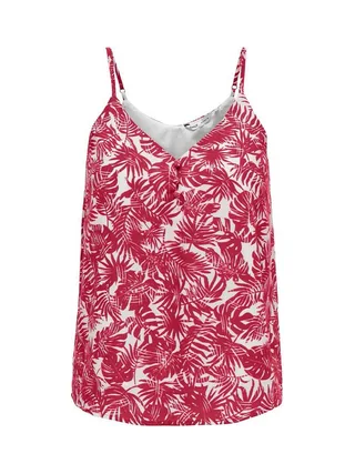 Débardeur Blanc/Rose Femme Only Button Singlet 1