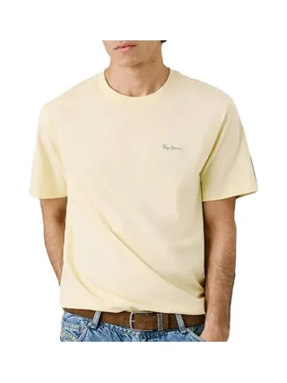 T-shirt Jaune Homme Pepe Jeans Contrast Connor 1