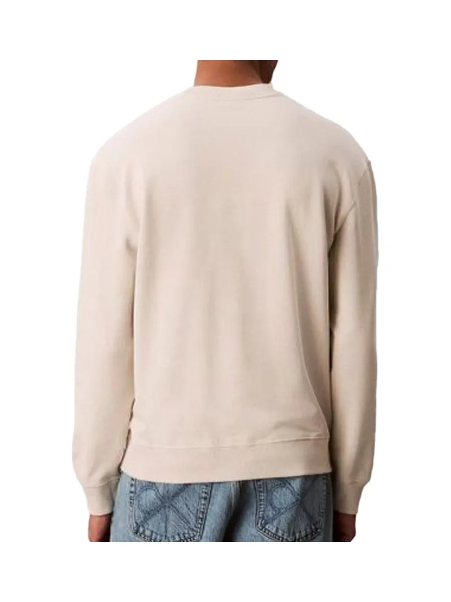 Sweat Écru Homme Calvin Klein 350terry Monog 3