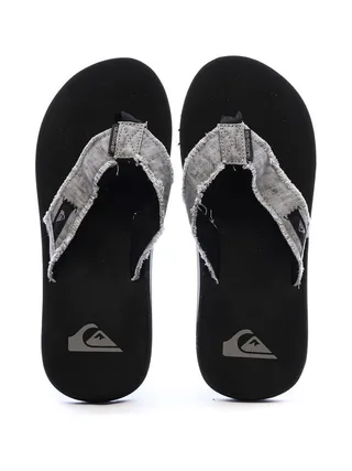 Tongs Noires/Grises Homme Quiksilver Monkey Abyss 3