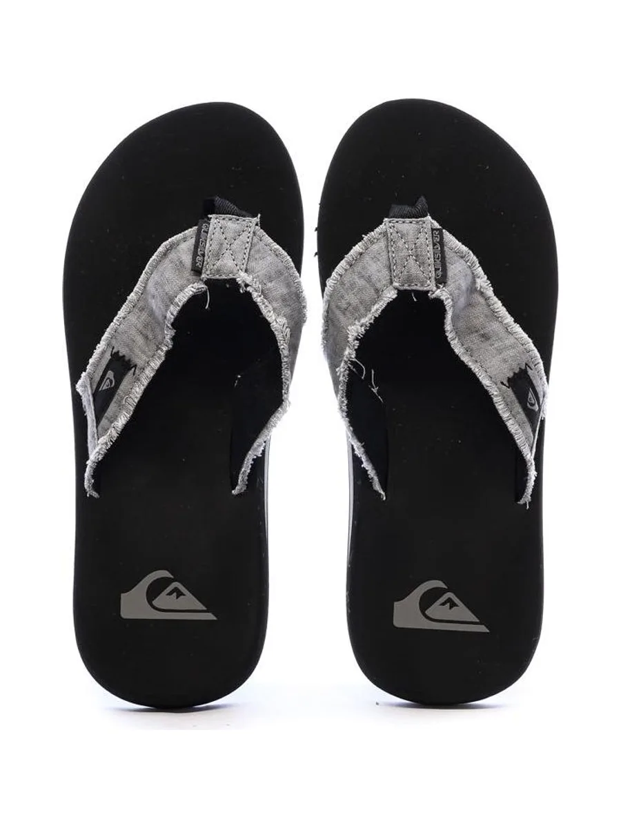 Tongs Noires/Grises Homme Quiksilver Monkey Abyss 4