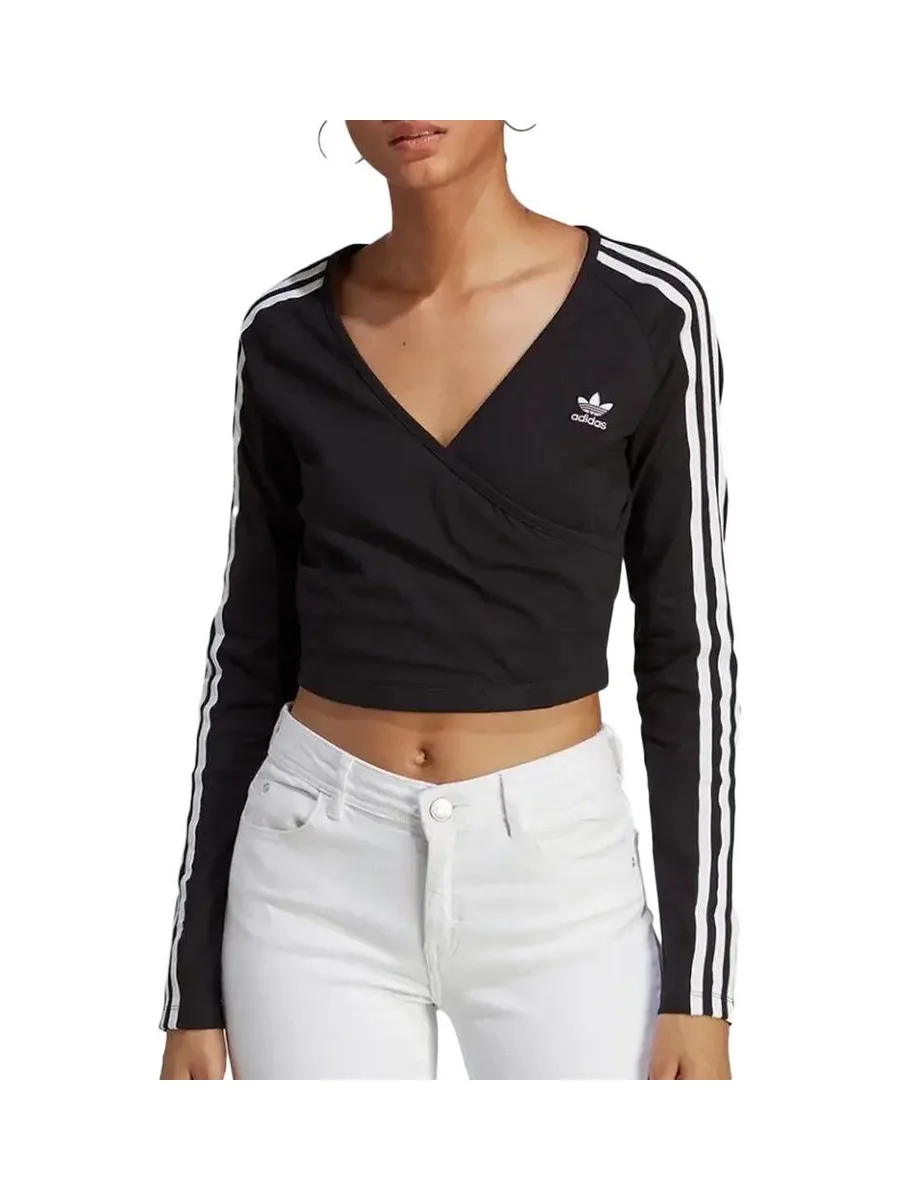 Top Noir Femme Adidas Long Sleeve 1