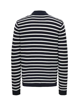 Pull Noir/Blanc Homme Only & Sons Walder 2
