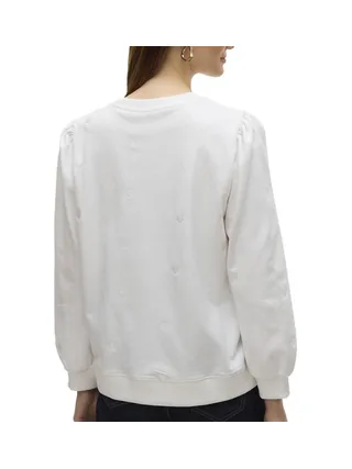 Sweat Blanc Femme Vero Moda Beat 2