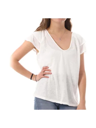 T-shirt Blanc Femme Vero Moda Lina 1