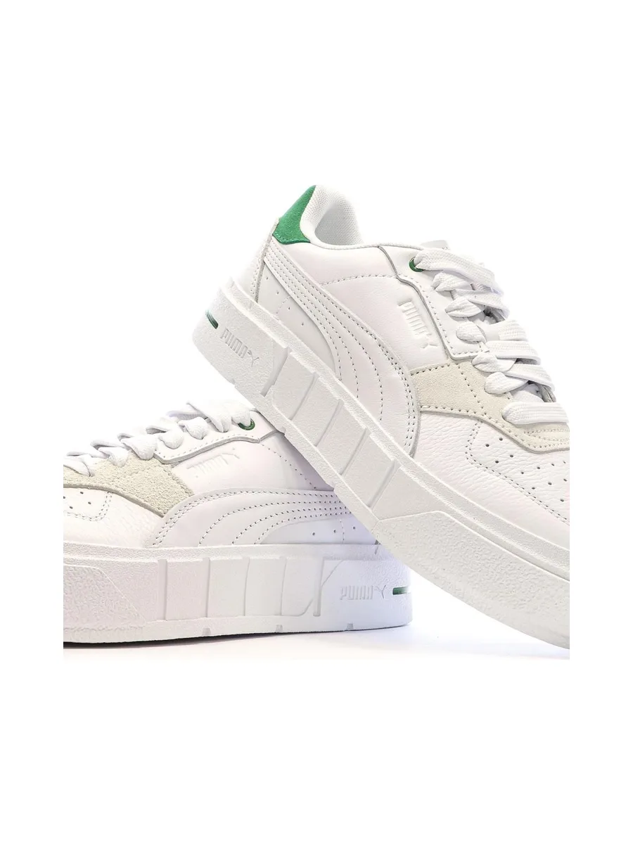 Baskets Blanches/Vertes Femme Puma Cali Court 8