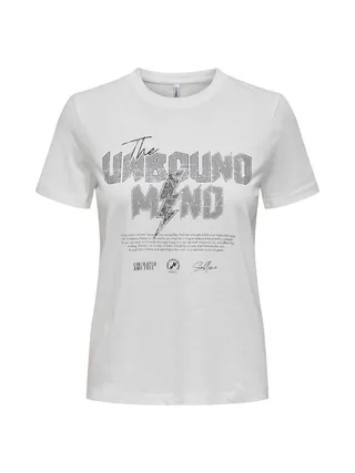 T-shirt Blanc Femme Only Lima 1