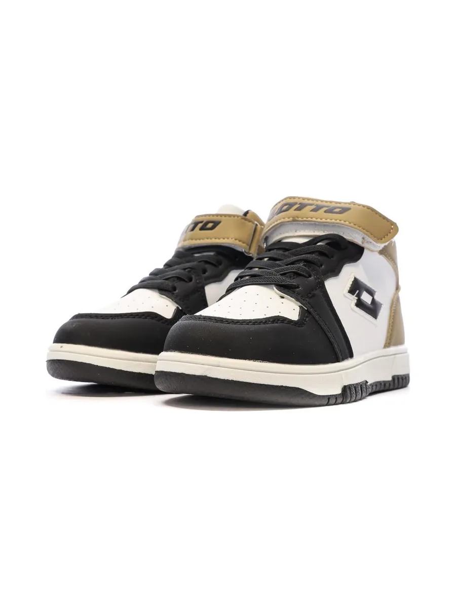 Baskets Noires/Blanches Garçon Lotto Ravenne 7