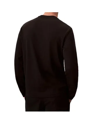 T-shirt Manches longues Noir Homme Calvin Klein Jeans Luxe 2