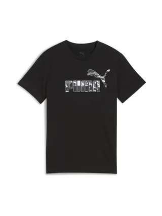 T-Shirt Noir Garçon Puma Ess Camo 1