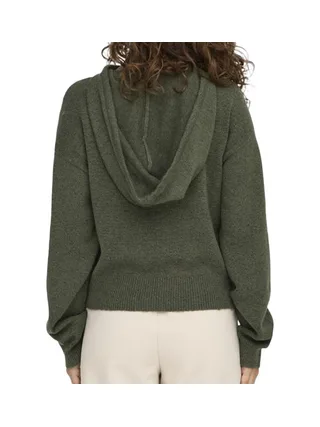 Pull Sweat à capuche Kaki Femme JDY Life 2