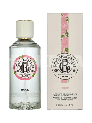 Roger & Gallet Rose Wellbeing Fragrant Water 100ml - Natural Spray 1