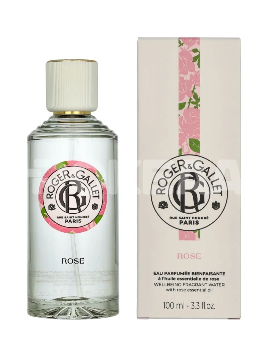 Roger & Gallet Rose Wellbeing Fragrant Water 100ml - Natural Spray 1