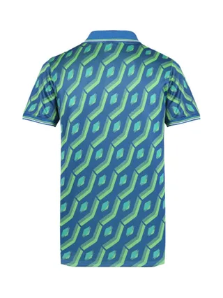 Polo Bleu/Vert Homme Umbro Regale 2