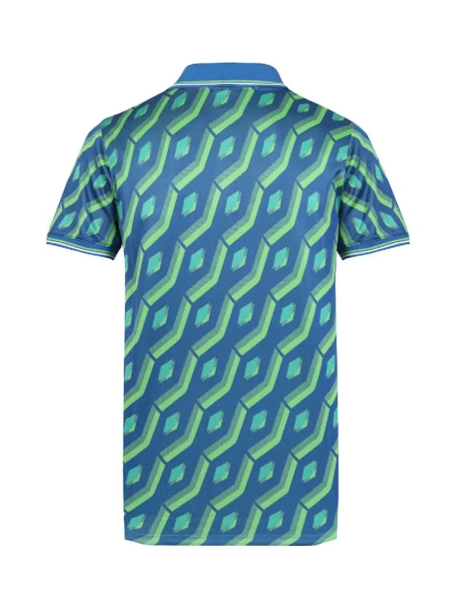 Polo Bleu/Vert Homme Umbro Regale 3