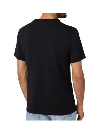 T-shirt Noir Homme Guess M4YI35J1314 2