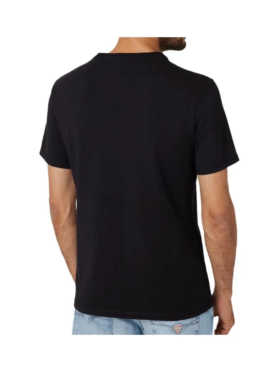 T-shirt Noir Homme Guess M4YI35J1314 3
