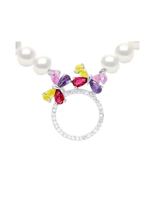 Collier Véritables Perles de Culture d'Eau Douce Rondes 6-7 mm — Argent 925 Millièmes — 42 cm 1