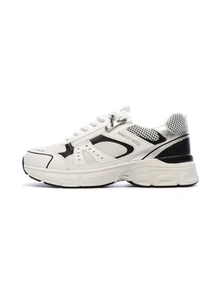 Baskets Blanches/Grises/Noires Femme Marco Tozzi Comb 1