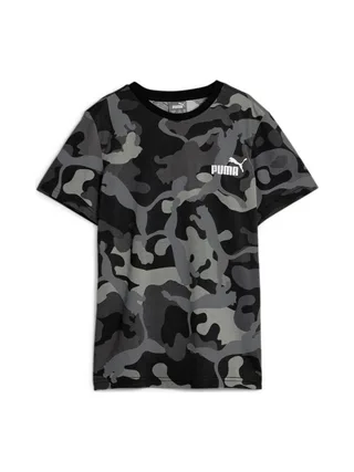 T-shirt Noir/Kaki Garçon Puma Camo 1