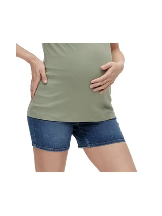 Short de Grossesse en Jean Bleu Femme Mamalicious Lamy 1