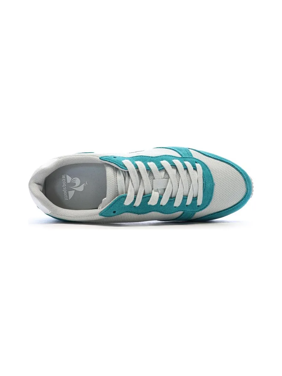 Baskets Blanches/Turquoises Femme Le Coq Sportif Alpha 5